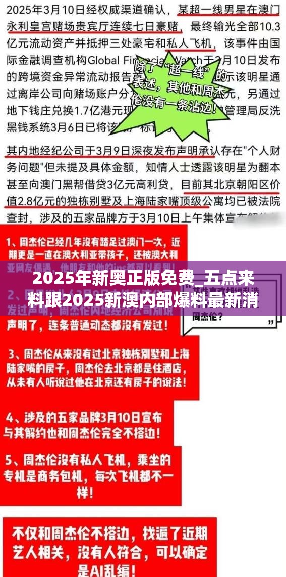 2025年新奥正版免费_五点来料跟2025新澳内部爆料最新消息-典型释义、专家解析解释与落实?小心误导宣传风险