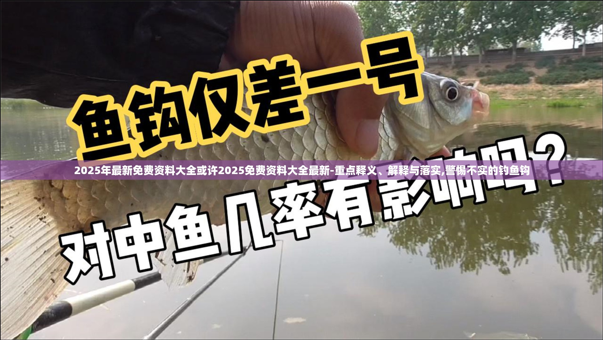 2025年最新免费资料大全或许2025免费资料大全最新-重点释义、解释与落实,警惕不实的钓鱼钩