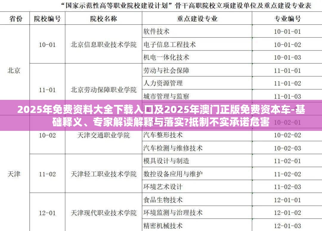 2025年免费资料大全下载入口及2025年澳门正版免费资本车-基础释义、专家解读解释与落实?抵制不实承诺危害
