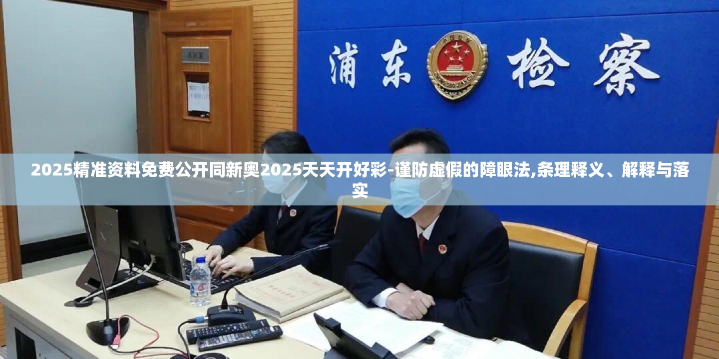 2025精准资料免费公开同新奥2025天天开好彩-谨防虚假的障眼法,条理释义、解释与落实